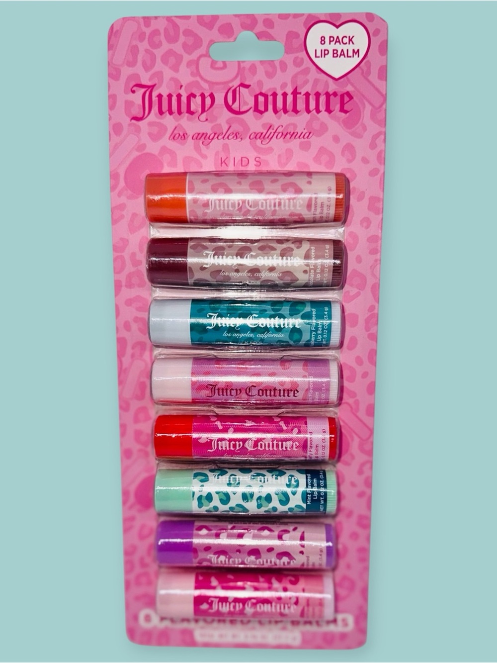 New Juicy Couture 8 Pack Kids Lip Balm